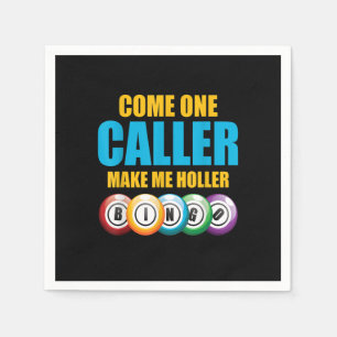 Serviette En Papier Allez, Appelez-Moi Holler Bingo Lover Lotto