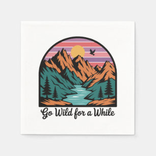 Serviette En Papier Allez-Y Un Peu En Sauvage - Nature Adventure