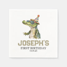 Alligator Party Invitation Invitation pool party