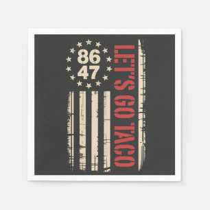 Serviette En Papier Allons-y TACO Trump toujours poulets dehors