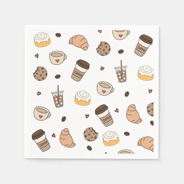 Serviette En Papier Almofada decorativa coffee lovers  (Devant)
