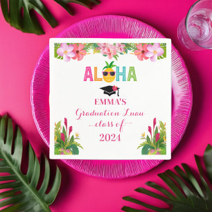 Serviette En Papier Aloha Graduation Luau Classe De 2024