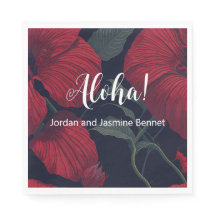 Aloha Hawaii Mariage Rouge Hibiscus