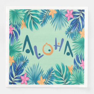 Serviette En Papier Aloha Papier de voeux Napkin