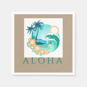 Serviette En Papier Aloha Tropical