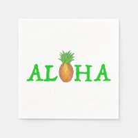 ALOHA Tropical Island Hawaiian Pineapple Luau