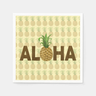 Serviette En Papier Aloha Vintage ananas Hawaii Hawaii Hawaii
