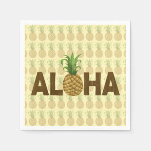 Serviette En Papier Aloha Vintage de l'ananas Hawaii