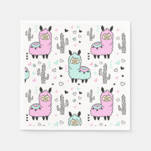 Serviette En Papier Alpaca/Llama