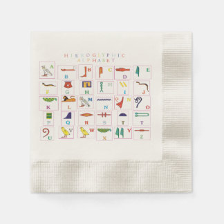 Serviette En Papier Alphabet Hiéroglyphique