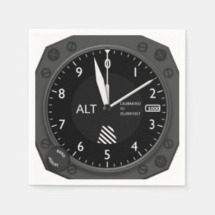 Serviette En Papier Altimètre de l'aéronef