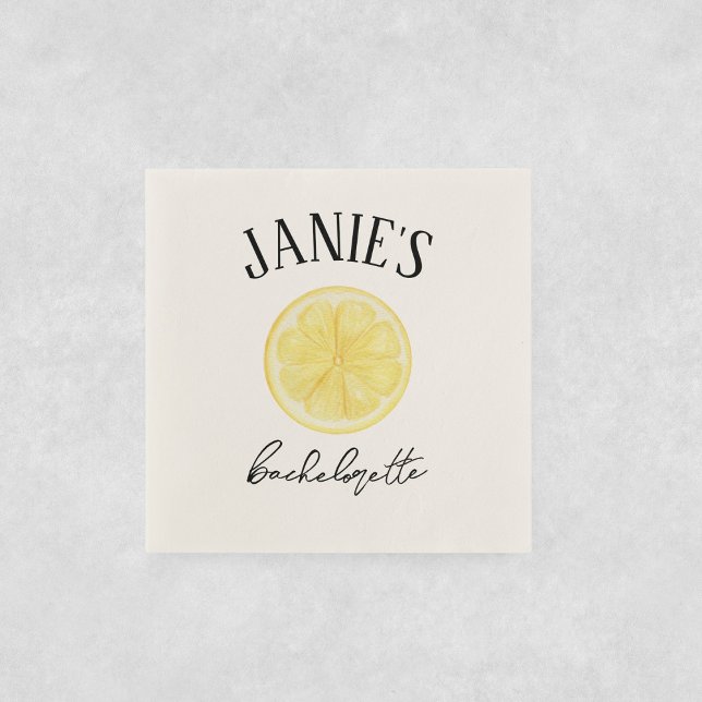 Serviette En Papier Amalfi Coast Bachelorte | Citron (Créateur téléchargé)
