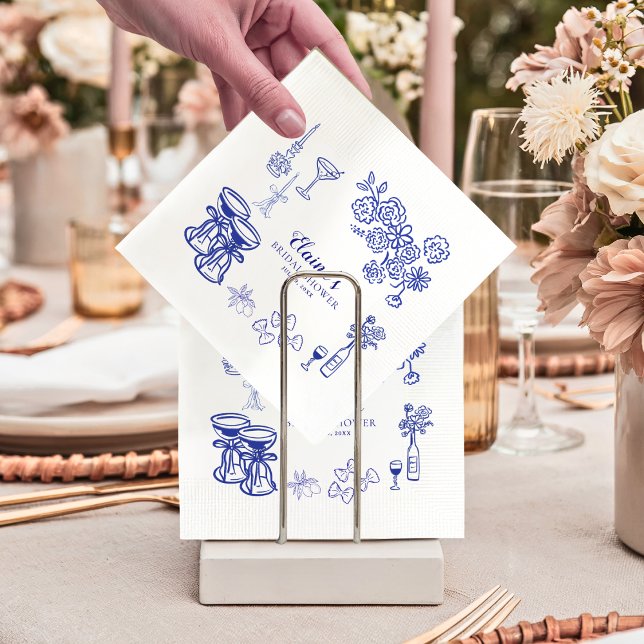 Serviette En Papier Amalfi Coast Lemon Bridal Shower Cocktail Napkins  (Créateur téléchargé)