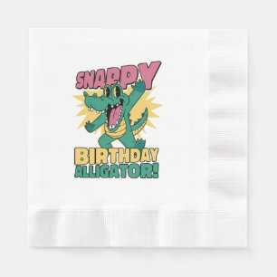 Serviette En Papier Amateur d'alligator drôle et gator de crocodile d'