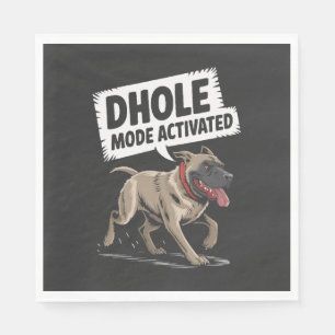 Serviette En Papier Amateur de Dhole Faune Canidé Chien Sauvage Asiati