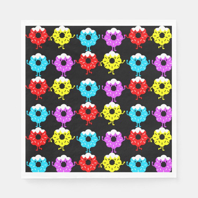 Serviette En Papier Amateurs de beignets (Devant)