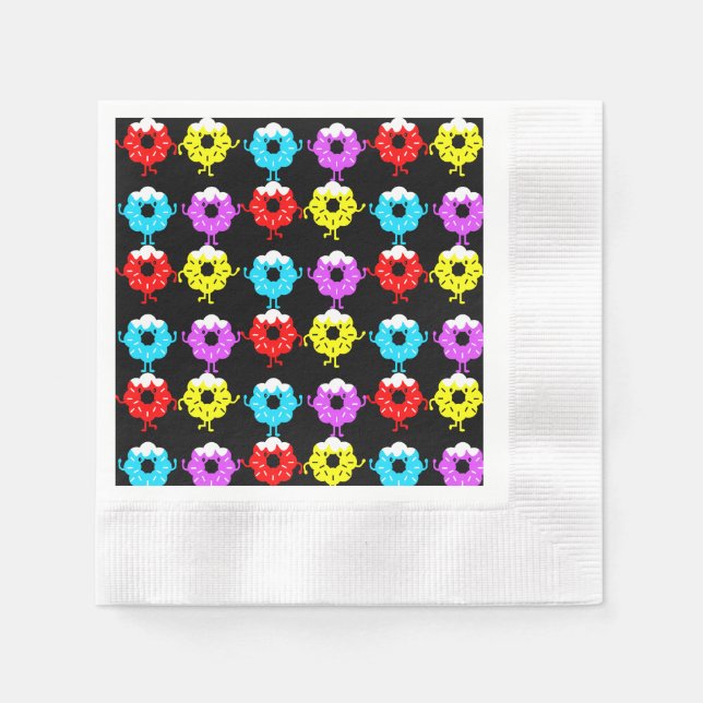 Serviette En Papier Amateurs de beignets (Devant)