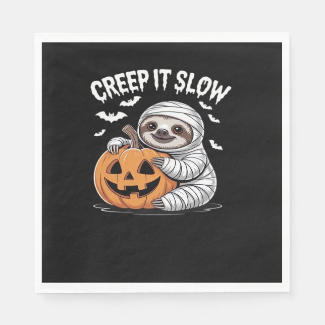 Serviette En Papier Amateurs de fentes mignonnes Drôle Halloween Citro (Devant)