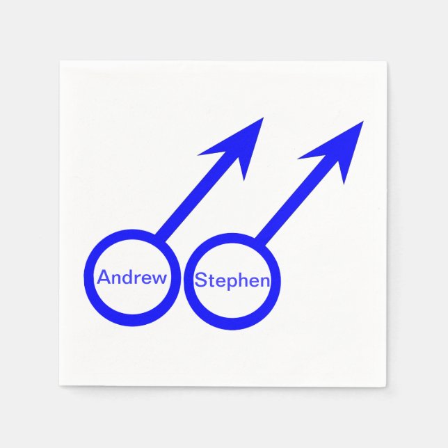 Serviette En Papier Amateurs de gays personnalisables serviettes en pa (Devant)