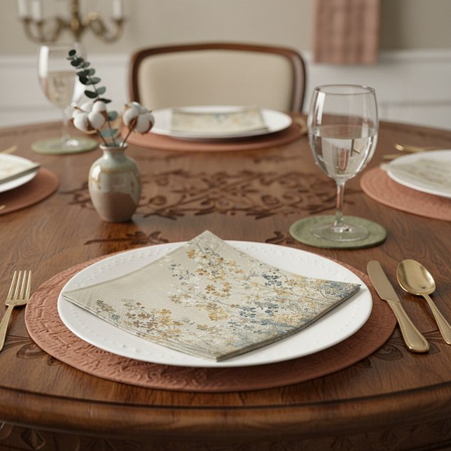 Serviette En Papier Amber meadow floral (Créateur téléchargé)