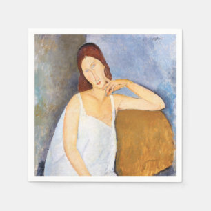 Serviette En Papier Amedeo Modigliani - Jeanne Hebuterne
