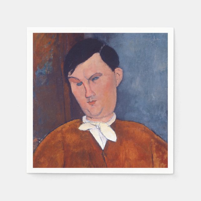 Serviette En Papier Amedeo Modigliani - Monsieur Deleu (Devant)
