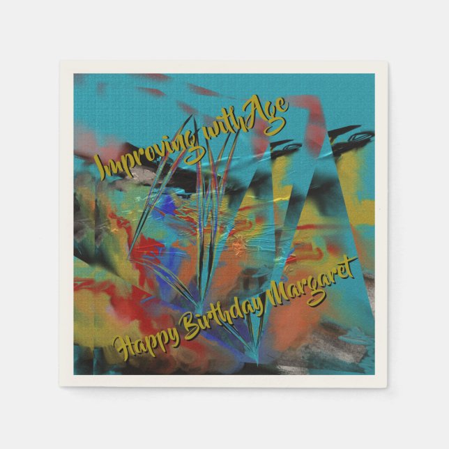 Serviette En Papier Améliorer avec l'âge - Mer rugueuse (Devant)