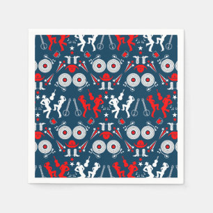 Serviette En Papier American Country Music Line Dancing