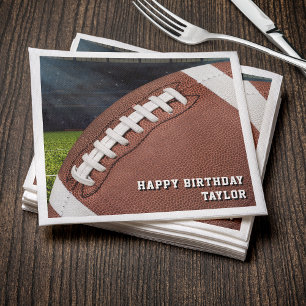 Serviette En Papier American Football Boys Bonne fête d'anniversaire