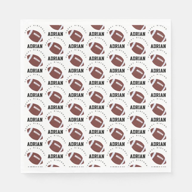 Serviette En Papier American Football Gridiron Ball fête d'anniversair (Devant)