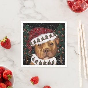 Serviette En Papier American Staffordshire Terrier