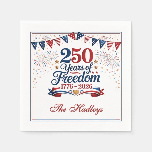 Serviette En Papier America's 250th Anniversary (Devant)