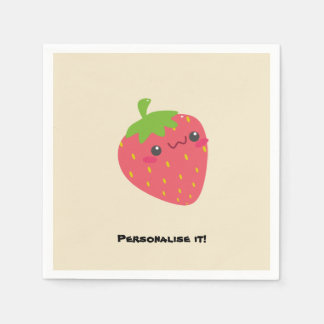 Serviette En Papier Ami aux fraises