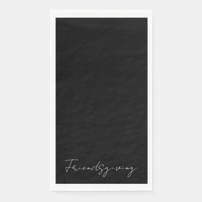 Serviette En Papier Amical Black (Devant)