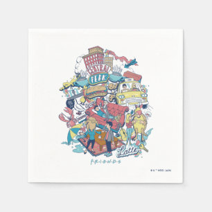 Serviette En Papier AMIS™ Collage de dessin