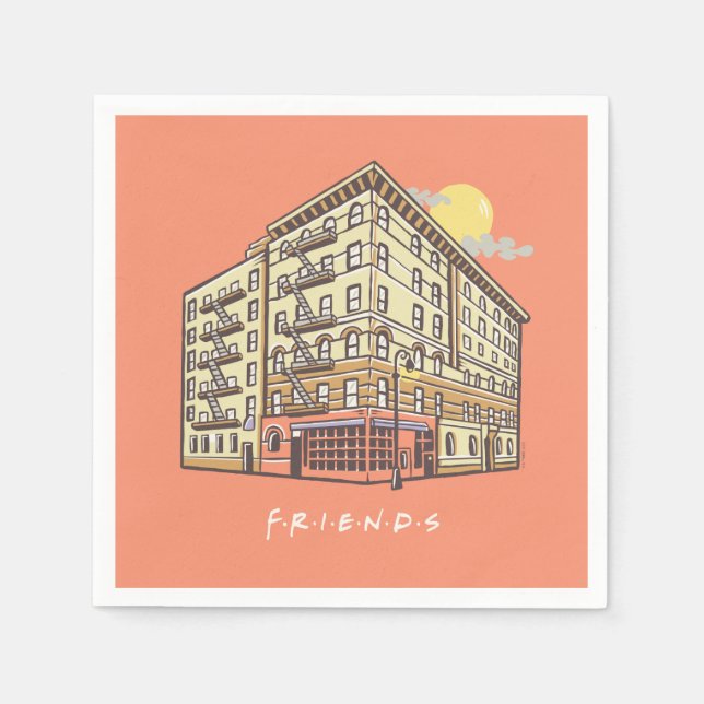 Serviette En Papier AMIS™ | Monica's Apartment Building (Devant)