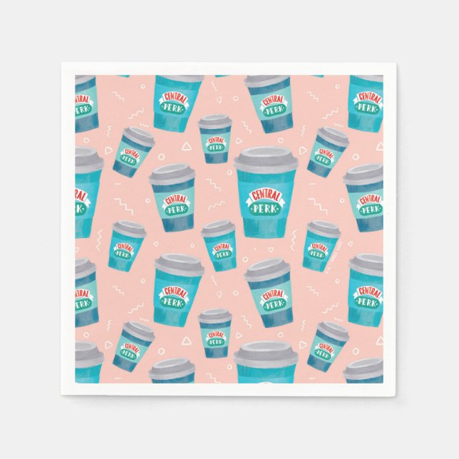 Serviette En Papier AMIS™ | Motif Central Perk Coffee Cup (Devant)