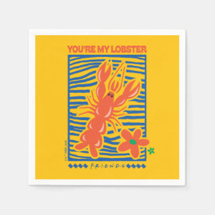 Serviette En Papier AMIS™ Vous êtes mon homard vibrant graphique