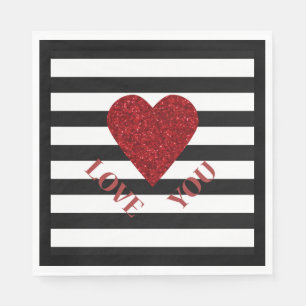 Serviette En Papier Amour