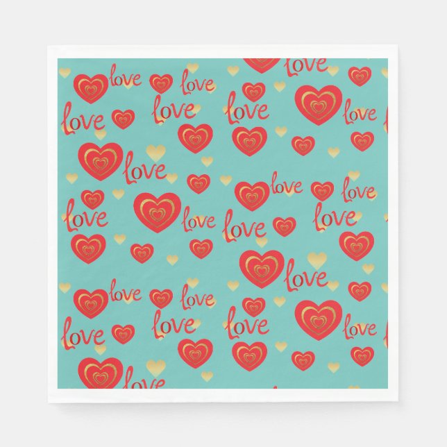 Serviette En Papier amour (Devant)