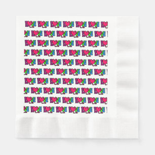 Serviette En Papier Amour