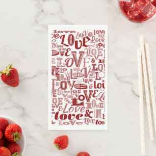 Serviette En Papier Amour 6