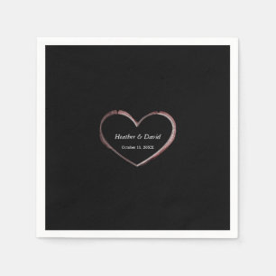 Serviette En Papier Amour Coeur Attractif Charming Mariage