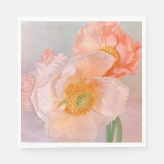 Serviette En Papier Amour de coquelicot