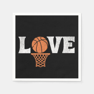 Serviette En Papier Amour du basket-ball