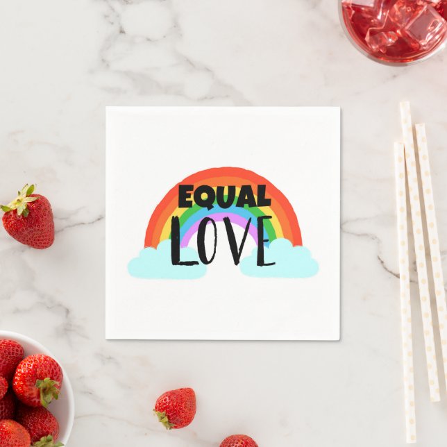 Serviette En Papier Amour égal (En situation)