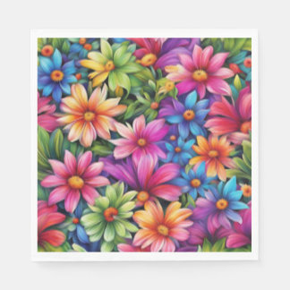 Serviette En Papier Amour floral - Papier Napkin