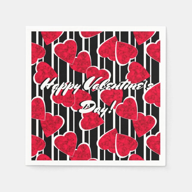 Serviette En Papier Amour, mariage, Saint Valentin (Devant)