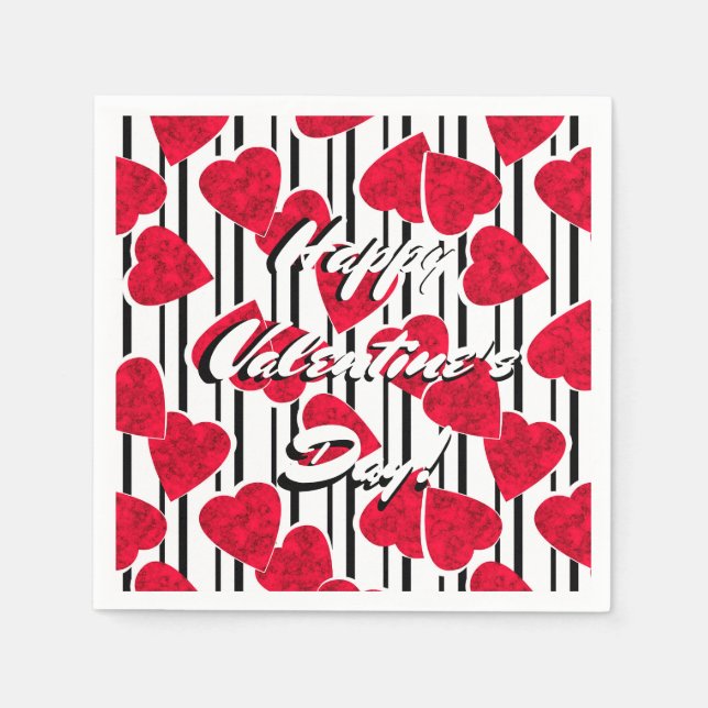 Serviette En Papier Amour, mariage, Saint Valentin (Devant)