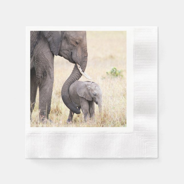 Serviette En Papier Amour maternel (Devant)